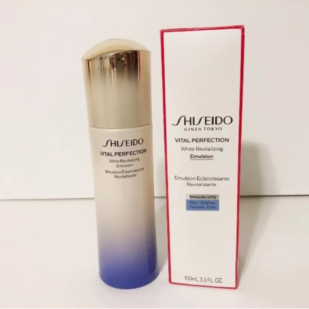 🌸New Shiseido Vital-Perfection White Revitalizing Emulsion Enriched 100ml/3.3oz